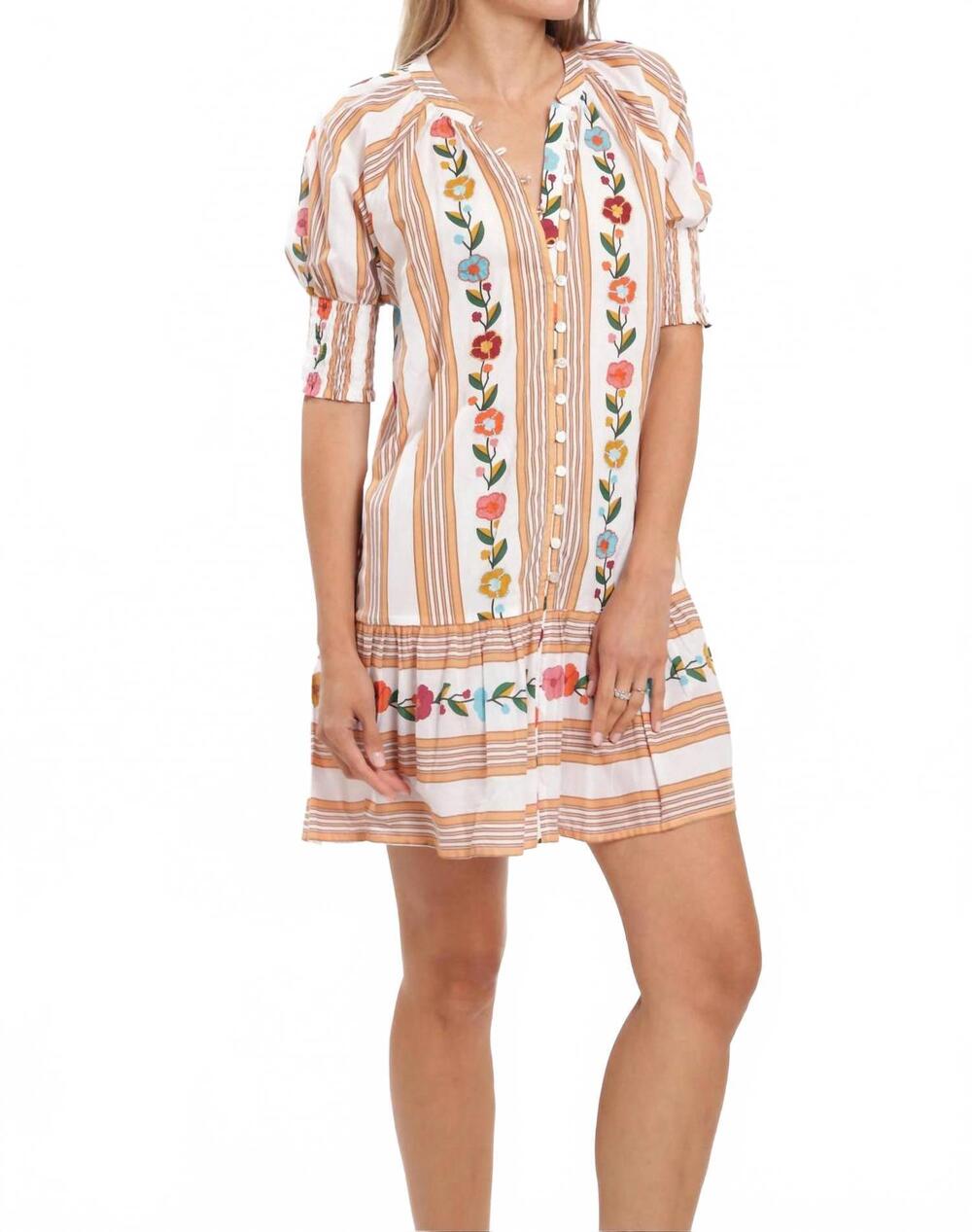 NEW BINDU alix mini dress in multi